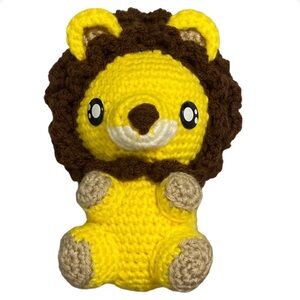 Made to order🩵 lion crochet plush handmade